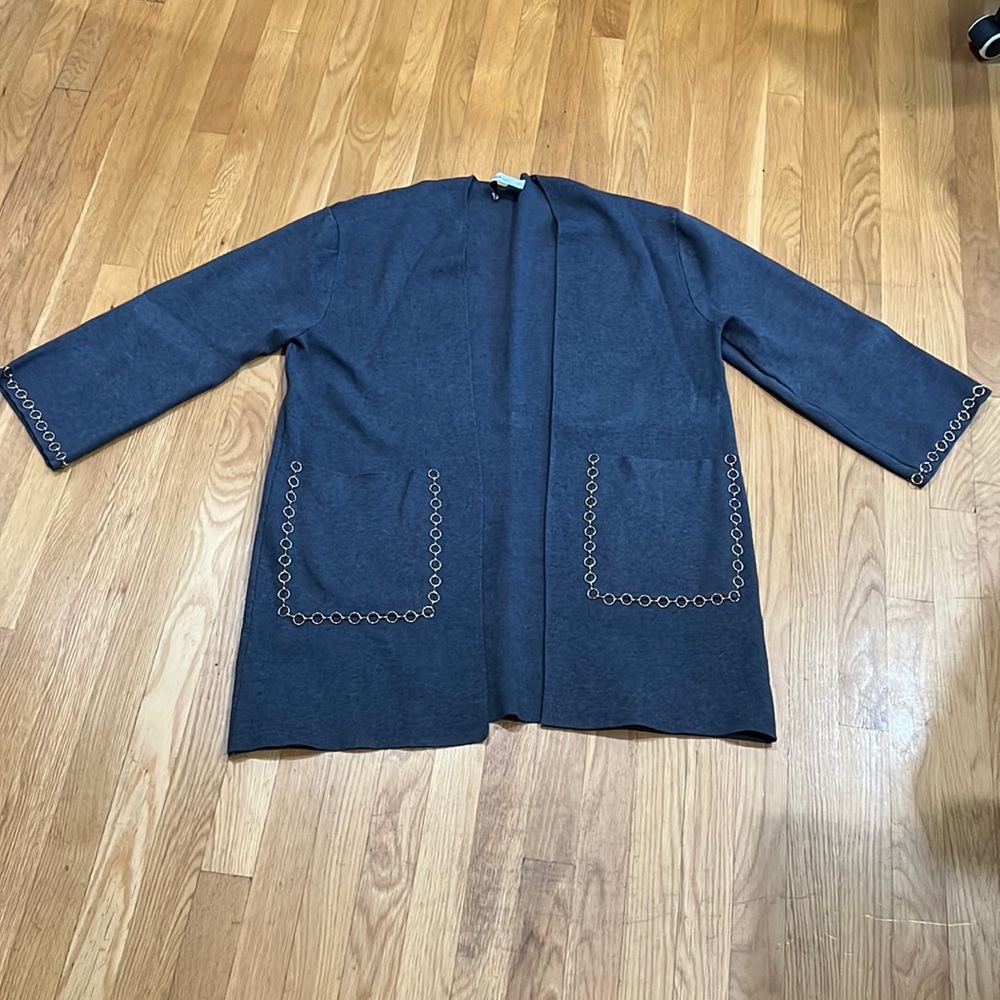Zara Knit Cardigan with Chain Detail